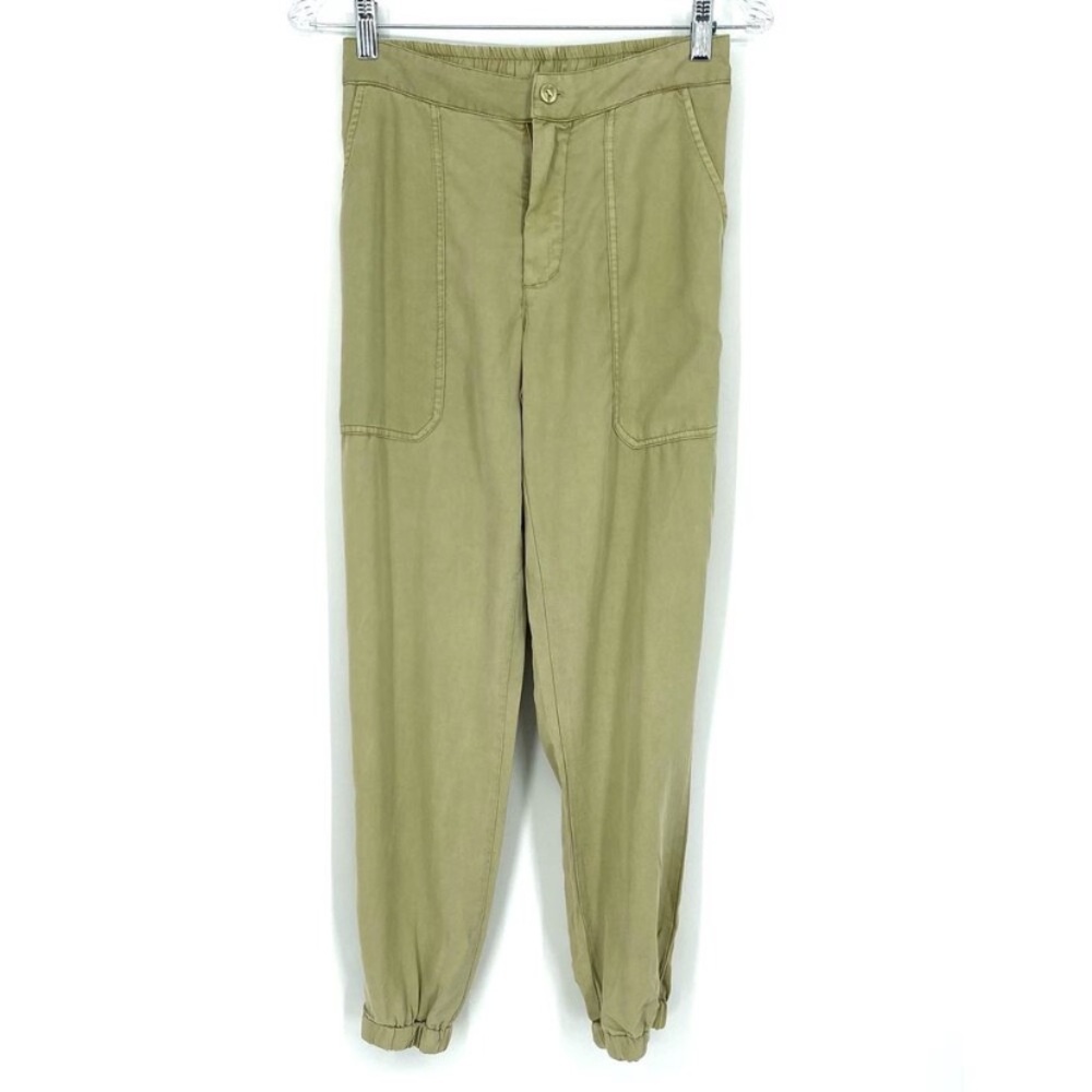 Young Fabulous & Broke Tencel Jogger Pants Green XS NWOT